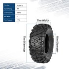 Multi-terrain Adaptability Constructs These Atv Tires  2 Pack 26x9-12 6pr Tubele