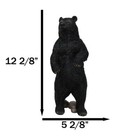 Western Rustic Forest Standing Black Bear Statue 12 h Cabin Lodge Bears Figurine