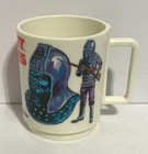 Rare Vintage 1967 Planet Of The Apes Plastic Cup Mug  Urko  Azius  Galen