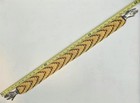 Vintage 1970s Clasped Metal Hands Victorian Belt With Buckle Mod Hippie Hippy
