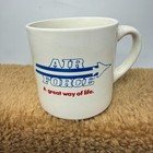 Vtg 80s Air Force A Great Way Of Life Coffee Mug Cup Usa Military 11oz