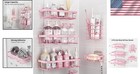 Shower Caddy Organizer Rack Shelf Set Pink Bathroom Wall Storage Rustproof St   