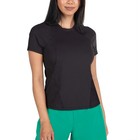 Spyder Women s Active Ribbed Short Sleeve Tee  Black  Size L