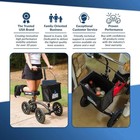 Kneerover Deluxe Knee Scooter Basket Accessory With Large Capacity - Knee Rover