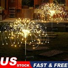 150 Led Solar Firework Lights Outdoor Garden Waterproof Path Lawn Decor Lamp