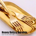 100 Pcs Gold Plastic Forks - Bpa-free  7 4  For Party  Wedding