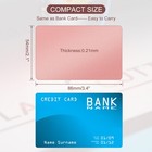 100pack 0 21mm Metal Business Cards Laser Engraving Aluminum Name Card Rose Gold