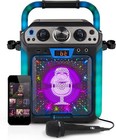 Singing Machine Portable Groove Hype Bluetooth Karaoke System  sml712bk  -  ln    