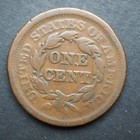 1851   Braided Hair Large Cent    Free Shipping     M5107