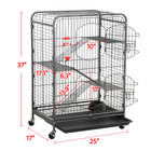 4-level Metal Cage Rat Cage Pet Cage For Chinchilla Small Animal Cage