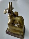 Antique Figurine Statue 5 Metals Mix Cow Nandi Metal Mix Snake Figure 