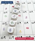 6-in-1 Pre Self-inking Planner Stamp Set - Portable Daily Life Multi Stamps With