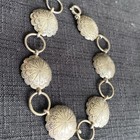 Vintage Navajo Handmade Concho Bracelet 925 Silver Native American Unsigned 80 s