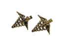 Vintage Gold Washed Sterling Silver Caduceus Cufflinks