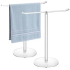 Clear Acrylic Hand Towel Holder Stand  T-shape Free-standing Towel Rack For 1