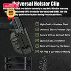 Metal Belt Clip For Kydex Iwb owb 6 1 X 2 8cm  2 37 X 1 09   Black-1 Pack