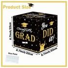 Graduation Card Box  2025 Graduation Party Decorations  Foldable Money Card B   