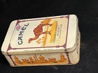 Vintage Camel Cigarette Tin Metal Original Box Rectangle Cream 