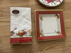 Set Of 11 Caspari Napkins Packages Christmas Wreath  Cocktail  Guest Towels New