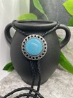 Rodeo Bolo Tie Western Cowboy Black Leather Necktie New Free Ship B2515