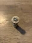 Vintage Revlon Futurama Silver Tone   Rhinestone Pearl Lipstick Case 582
