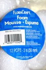 Flora Craft 12pcs 2  White Styrofoam Round Balls For Crafts Nip