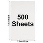 White Cardstock 500 Pack 3x5 Inches 300gsm Invitations Greeting Cards