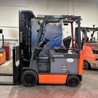 2020 Toyota 8fbcu30 6000lb Used Electric Forklift Triple Mast Sideshift 3560 Hrs