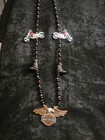 Enjoy The Ride-harley Davidson Mardi Gras Bead Necklace  Eagle-boots-bikes