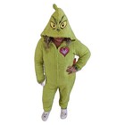 Brand New The Grinch One Piece Hooded Sleepwear Men women Official Dr  Seuss    