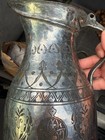 Antique Ottoman Persian Islamic Tinned Copper Ewer Pitcher Dated 1315 Ah 1897