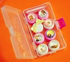 Cute Little Bear 4 Pairs Travel Eye Contact Lens Case Kit Holder Box Set 