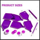 13pcs Diamond Painting Art Accessories  V-shaped Corner Opening Diamond Art Tray