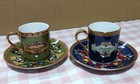 Disneyland Souvenir Mickey Mouse Demitasse Cup And Saucer Set For 2 Guests