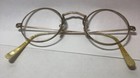 Antique 10k Stamped Bridge Round Wire Frame Cm 12k Stamp Arms John Lennon Style
