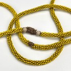Fulani Beaded Necklace Yellow Nigeria
