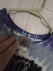 Vintage Liquid Blue Rolling Stones Shirt Tattoo You Purple Tie Dye Size Large