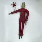 Deborah D Banyas Signed Folk Art Doll 2000 Mixed Media Outsider Art Wall Hanging