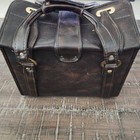 Vintage Leather Camera Bag With Flashes And Accessories 