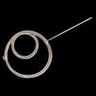 Vintage 925 Sterling Silver Double Circle Swirl Design Brooch Pin 1 75  