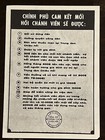 Rare Vietnam War Propaganda Flyer Birth Death Children With The Confederacy