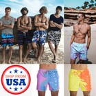Men s Summer Beach Sport Shorts Swimwear Swim Trunks Surf Board Low Waist Pants