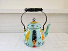 New  Mackenzie Childs Cat Lady 2 Qt  Tea Kettle From The Tea Kettle Collective