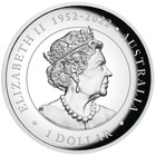 2023 Australia Kangaroo 1oz  1 Silver Proof Colored High Relief Coin