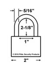 Master Lock 975lh Long Shackle Brass 4-digit Combination Padlock New Open Box