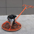 7hp Gas Power 39 37  Cement Surface Finishing Power Trowel Machine W float Pan