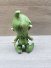 Vintage Green Porcelain Pixie Elf 4  Tall  1950- 1960 s Japan Hand Painted