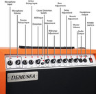 40w Orange Guitar Amplifier Combo Band Practice Amp Portable With Dual Inputs  D