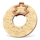 Wooden Melody Tool Round Circle Of Fifths Wheel Melody Chord Tool For Beginners