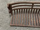 Antique Vintage Fireplace Cast Iron Grate Bars 4 Hook  See Pics For Measurements